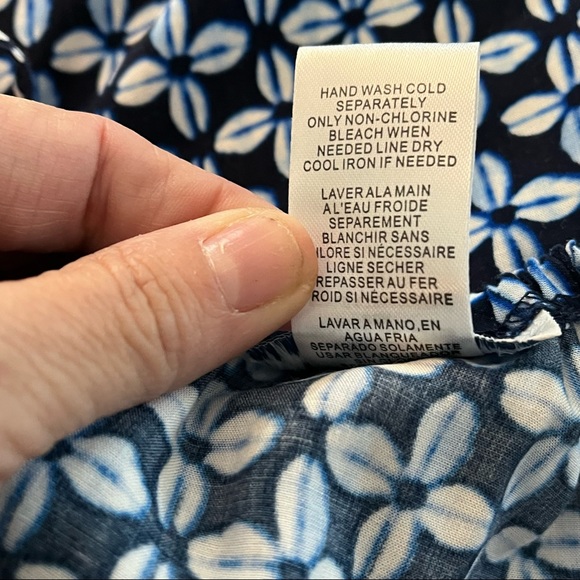 Tommy Bahama Cover Up Dress Sun Dress Blue Adjustable Straps Size Small EUC - Picture 8 of 8